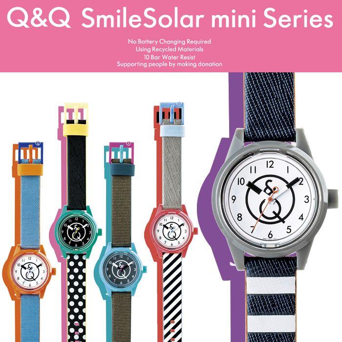 Q&Q Smile Solar スマイルソーラー 腕時計 レディース キッズ ウォッチ 人気 ブランド :smilesolar002:腕時計