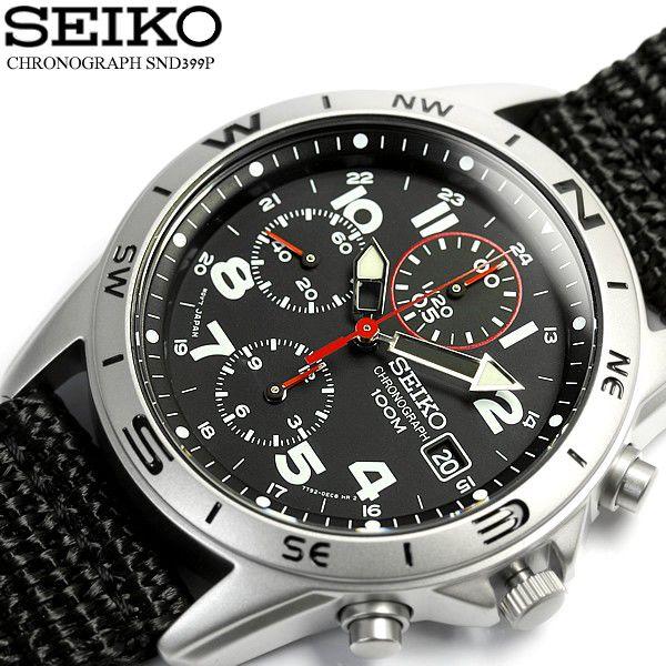 SEIKO（セイコー） クロノグラフ 腕時計 メンズ ミリタリー ミリタリ