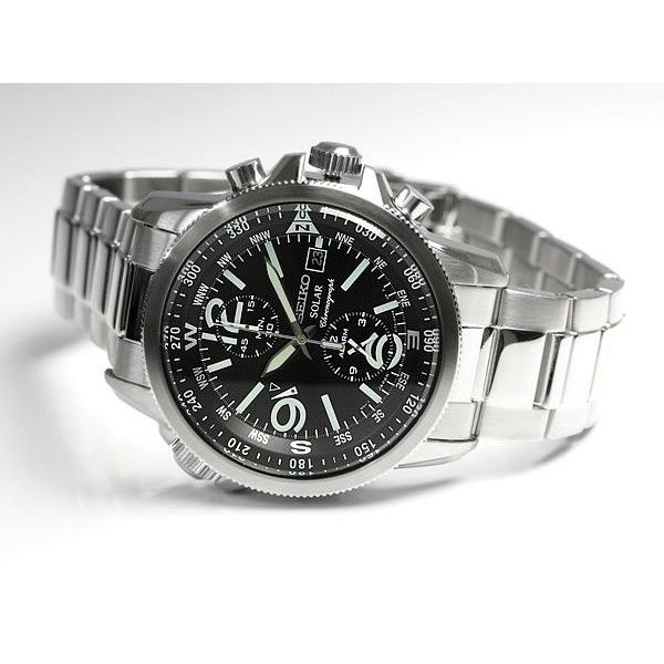 クロノグラフ SEIKO セイコー ソーラー 腕時計 メンズ クロノグラフ :ssc075p1:腕時計 財布 バッグのCAMERON - 通販