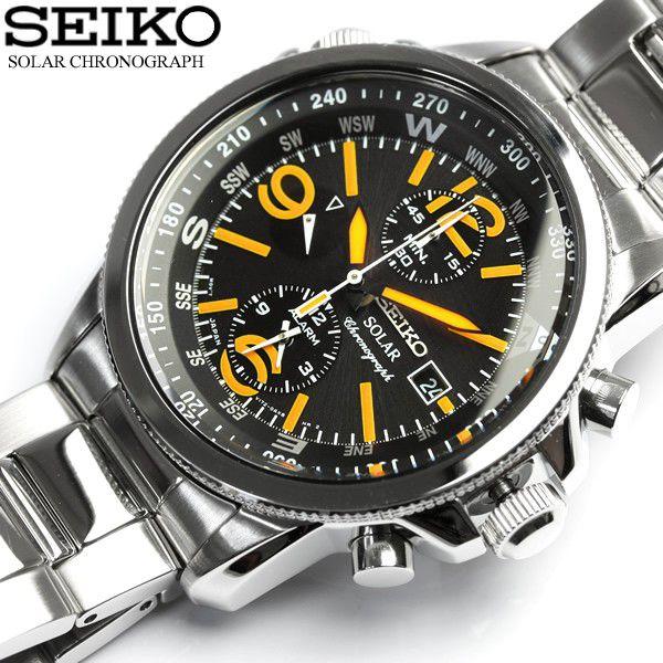 クロノグラフ SEIKO セイコー ソーラー 腕時計 メンズ クロノグラフ :ssc077p1:腕時計 財布 バッグのCAMERON - 通販