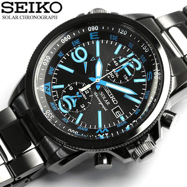 クロノグラフ SEIKO セイコー ソーラー 腕時計 メンズ クロノグラフ :ssc079p1:腕時計 財布 バッグのCAMERON - 通販