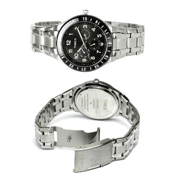 TIMEX タイメックス メンズ 腕時計 マルチカレンダー 人気 ブランド メタル ブラック T2N974｜cameron｜03