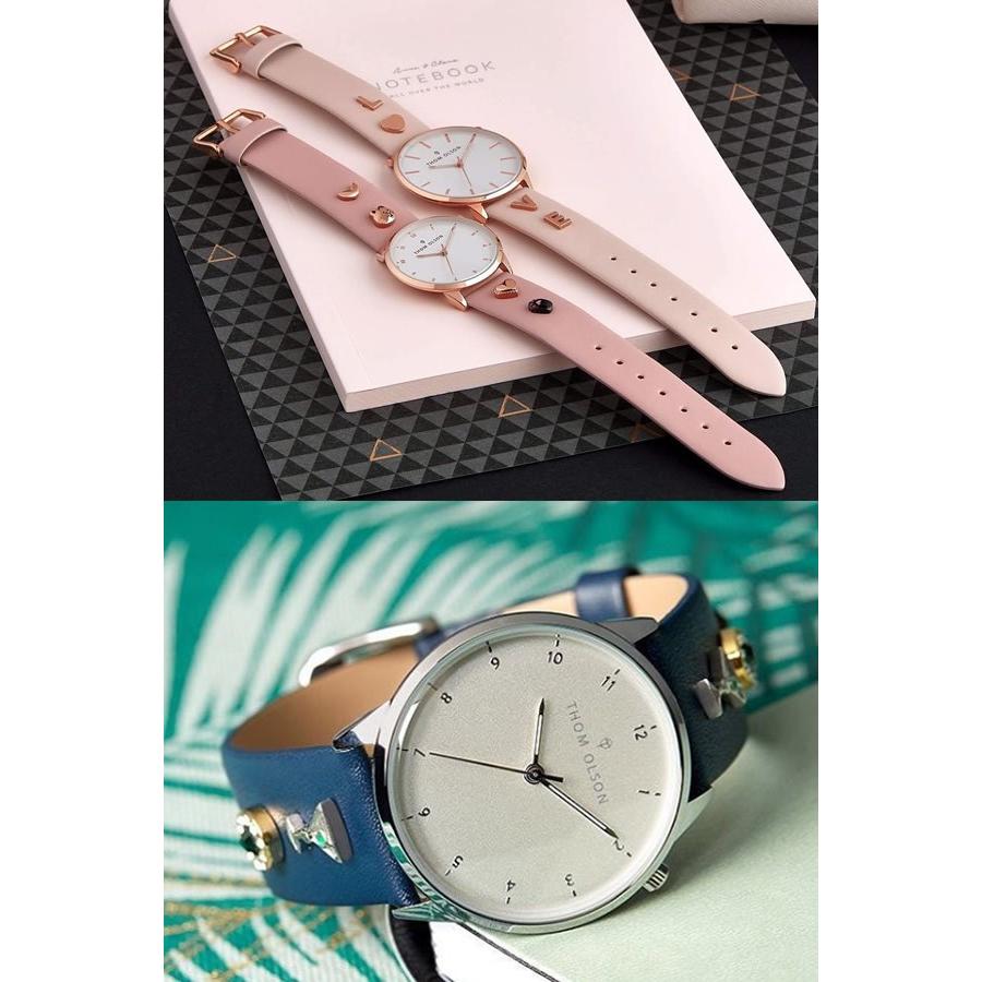 THOM OLSON トムオルソン CBTO021 チャーム レザー 腕時計 THOM OLSON/トムオルソン レディース 腕時計 チャーム付き 34mm