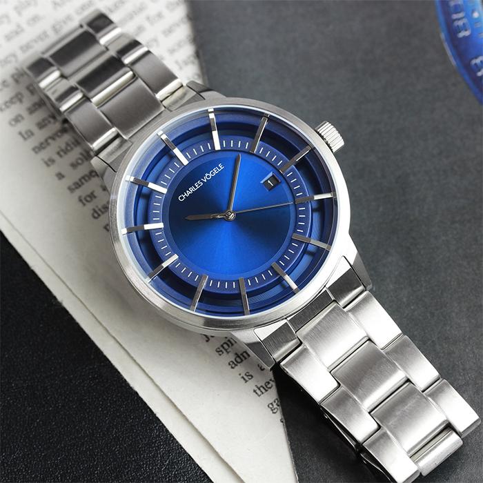 Charles Vogele（シャルルホーゲル） メンズ 腕時計 アナログ 41mm