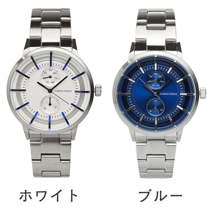 Charles Vogele（シャルルホーゲル） メンズ 腕時計 クォーツ 41mm