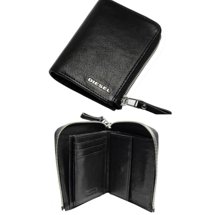 DIESEL ディーゼル 財布 二つ折り財布 メンズ ミニウォレット ラウンド L字型 羊革 x05253-pr013 :x05253