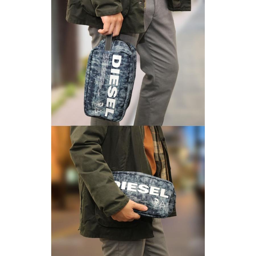 Diesel ディーゼル メンズ クラッチバッグ デニム スクエア型 X P X P 腕時計 財布 バッグのcameron 通販 Yahoo ショッピング