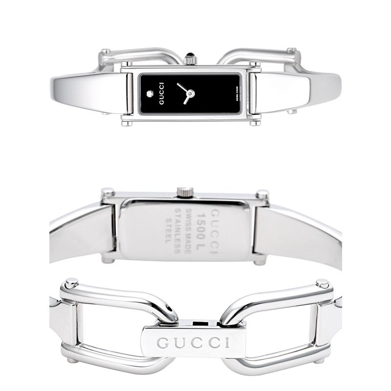 GUCCI グッチ 時計 レディース 腕時計 1500 1Pダイヤ ブラック GUCCI グッチ 時計 レディース 腕時計 1500 1Pダイヤ ブラック