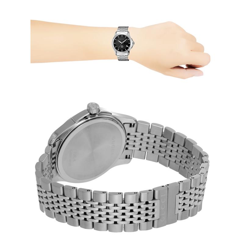 腕時計、アクセサリー メンズ腕時計 グッチ 腕時計 メンズ 時計 GUCCI Gタイムレス 40mm ブラック スイス製 