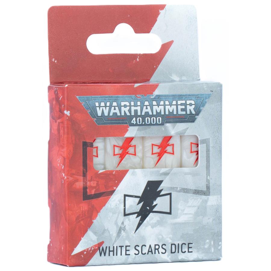 ウォーハンマー 40K ホワイトスカー ダイスセット ホワイトスカー・ダイス ： WHITE SCARS DICE ：ウォーハンマー40K