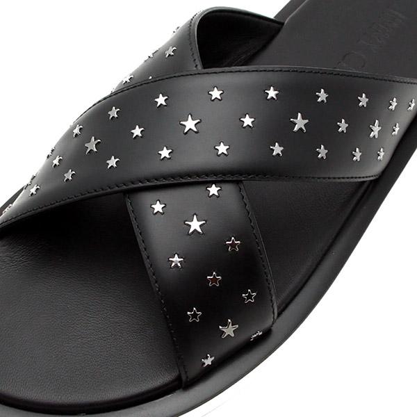 【タイムセール】 ジミーチュウ サンダル メンズ JIMMY CHOO PALMO OXH 204 ブラック 42.5 27.5cm 【MY7615950741】(26680円)