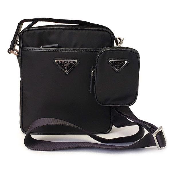 高い品質 プラダ ショルダーバッグ ナイロン 軽量 ポーチ付き プラダ バッグ メンズ レディース Prada クロスボディ 2vh112 F0002 Nero ブラック バッグ