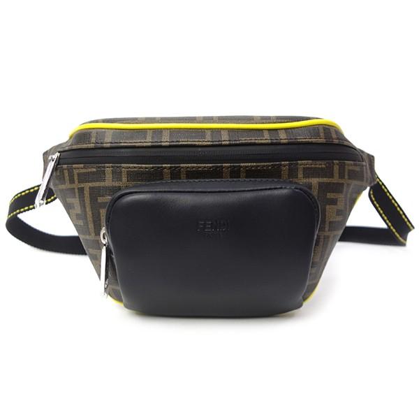 フェンディ バッグ メンズ Fendi ベルトバッグ 7va446 A80q F17q0 ブラウン イエロー Www Arilab Com Tr Index Php