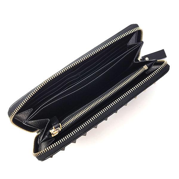 VALENTINO ヴァレンティノ 財布 ロックスタッズ グレインカーフ VALENTINO ヴァレンティノ 財布 ロックスタッズ グレインカーフ
