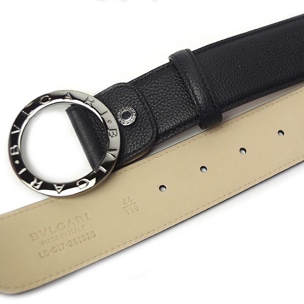 ブルガリ BVLGARI ベルト ブルガリブルガリ 281920 ブラック ガンメタルバックル メンズ レザー 110cm カット可能 ブルガリ BVLGARI 110cm