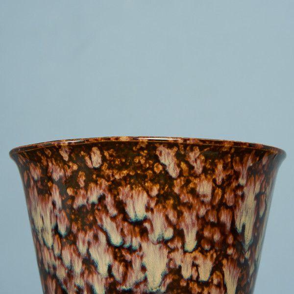 雑貨 ドイツ 陶器 German Art Pottery フラワーベース 西 ヴィンテージ 花器 花瓶 モダン アートポタリー ディスプレイ 植木鉢 小物入れ #81796の画像