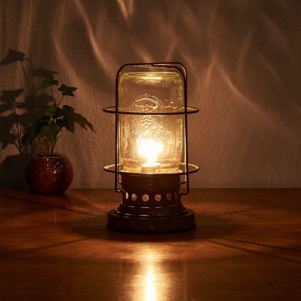 雑貨 スチール HERMOSA ハモサ BALL BASE LAMP ボールベースランプ 照明 卓上ライト テーブルライト デスクライト エイジング加工 ヴィンテージ風 インテ #87780_1