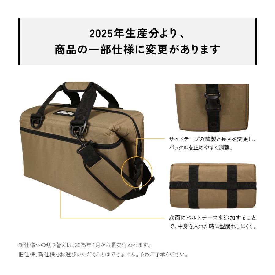 AO Coolers クーラーボックス <br>12パック キャンバス ソフトクーラー アメリカングリーン AO12AGTN エーオークーラーズの画像