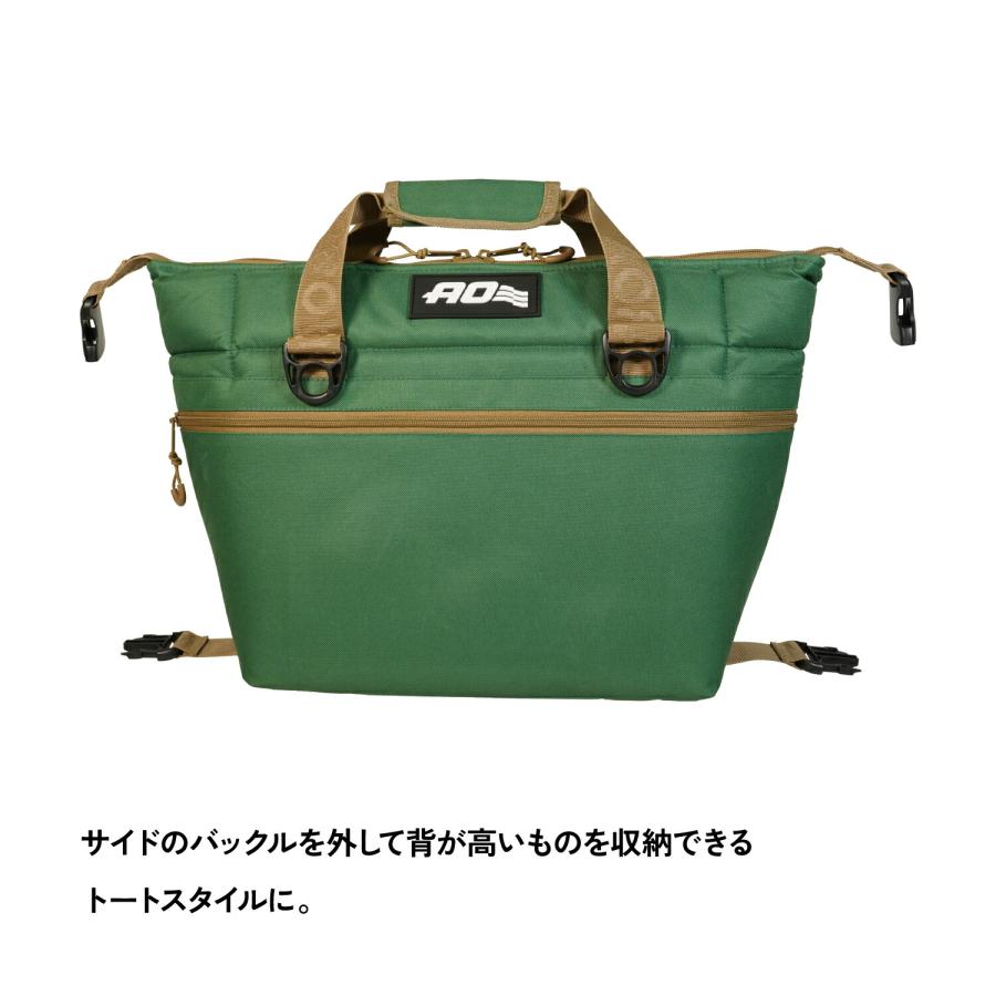 AO Coolers クーラーボックス <br>12パック キャンバス ソフトクーラー アメリカングリーン AO12AGTN エーオークーラーズの画像
