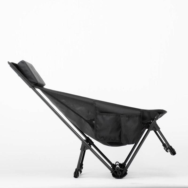 CAPTAIN STAG <br>トレッカー グランドリクライニングチェア ブラック   UC-1852  キャプテンスタッグの画像