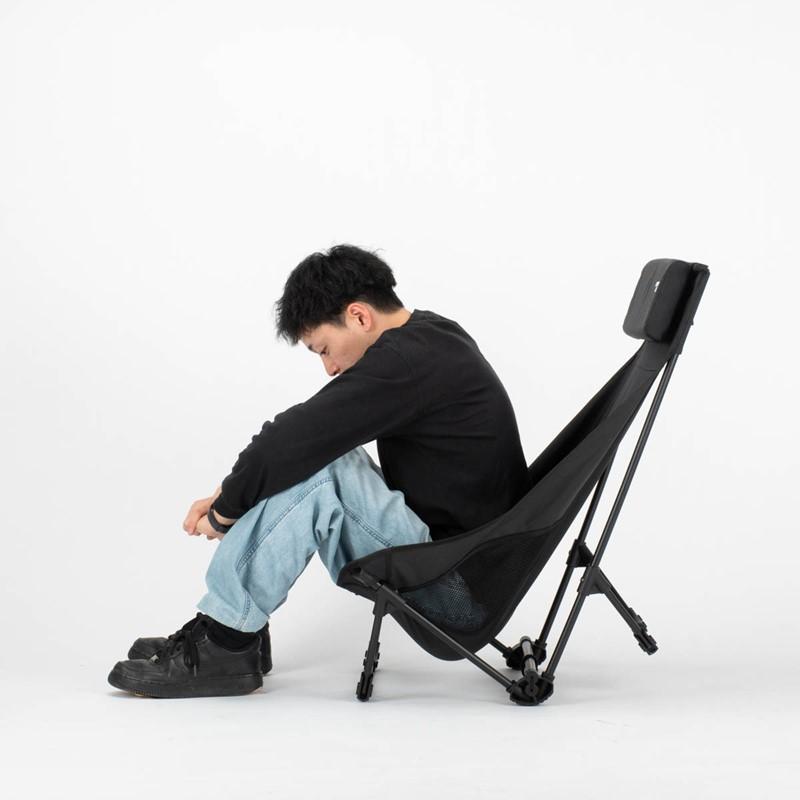 CAPTAIN STAG <br>トレッカー グランドリクライニングチェア ブラック   UC-1852  キャプテンスタッグの画像