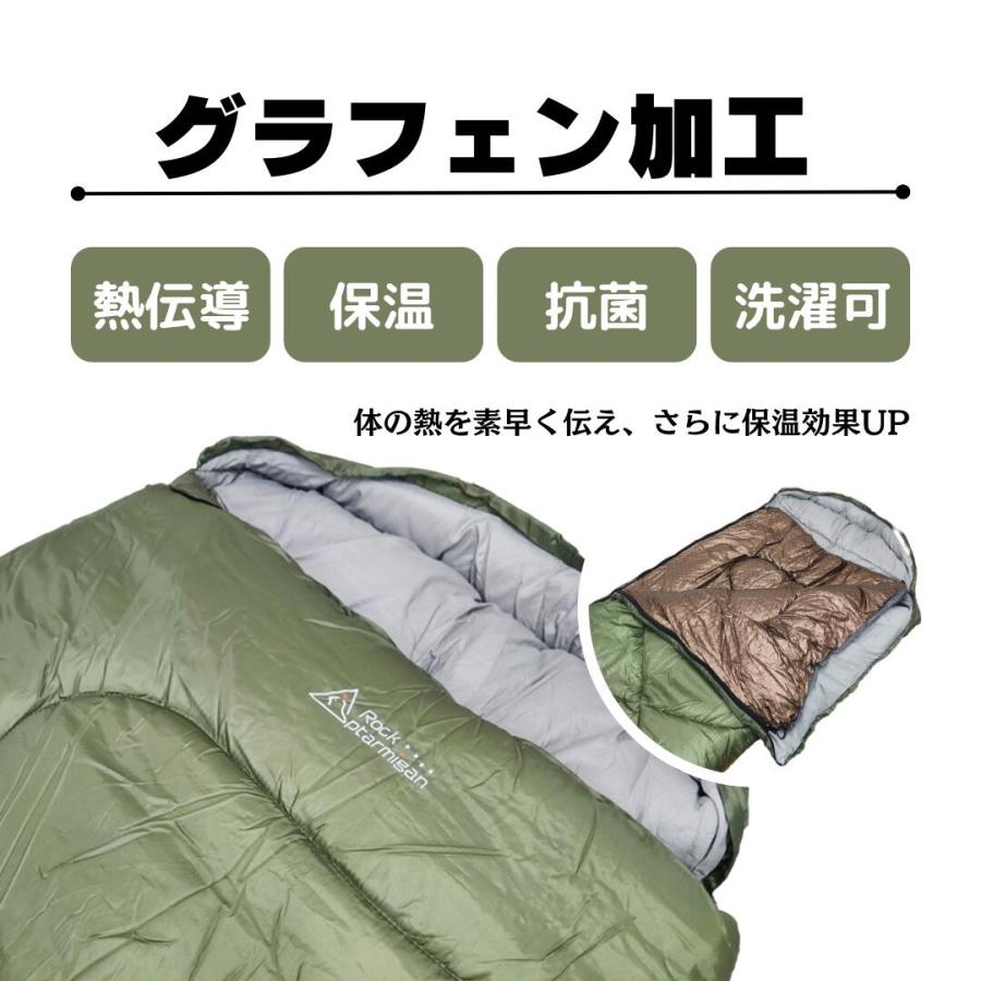 ロックターミガン 寝袋 夏も冬も年中使える2枚重ね寝袋 2レイヤー