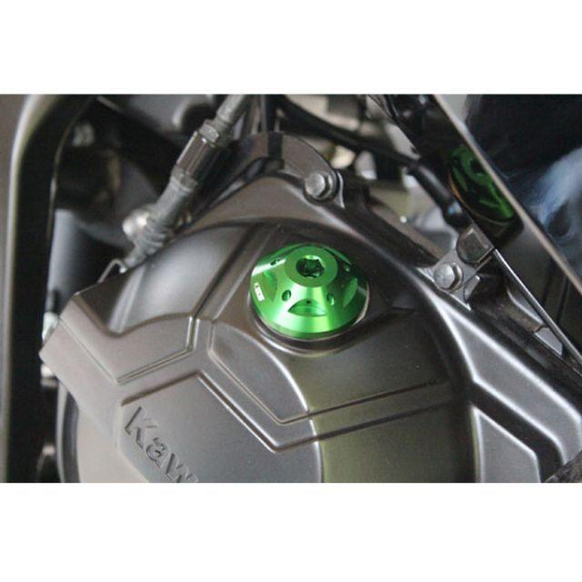 正規品／SPEEDRA GPZ1100 GPZ1100 95-99用オイルフィラーキャップ M30×P1.5 カラー：グリーン SPEEDRA バイク｜camp｜03