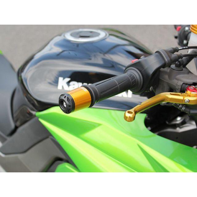 SPEEDRA アルミハンドルバーエンド KAWASAKI M8 カラー ゴールド