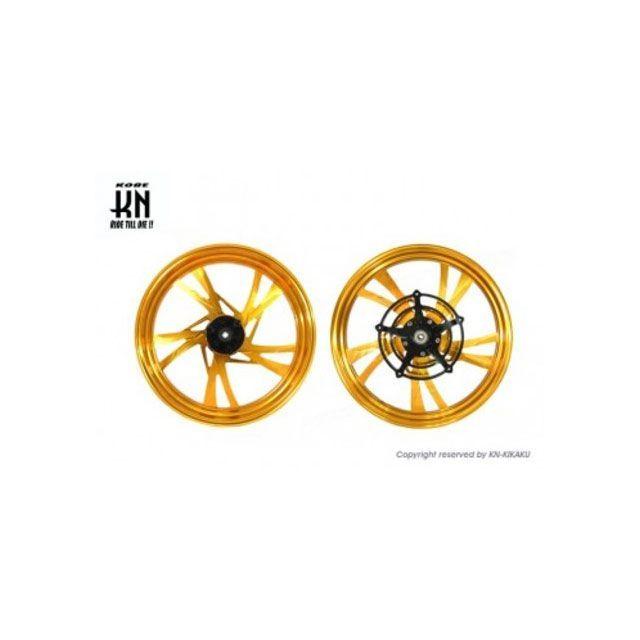 志摩 KN企画 MOS 鍛造アルミホイール前後セット【GSX125/150】ゴールド