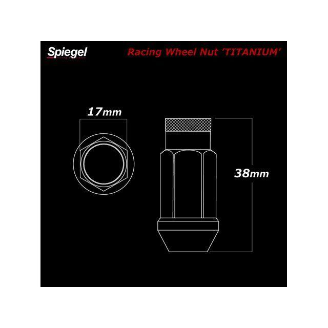 KEP SPEED ホイール　モンキー　ゴリラ　4.0j 8インチ シュピーゲル レーシング ホイールナット チタン 貫通タイプ M12 P1.25