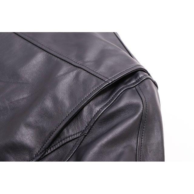 デグナー 2021春夏モデル 21SJ-14K レザージャケット（ブラック/風神雷神ベージュ） サイズ XL DEGNER_5