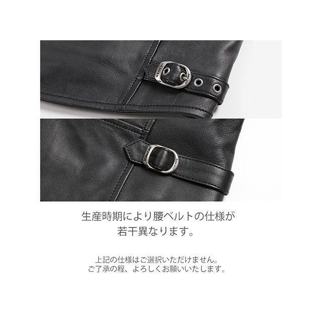 デグナー 2021春夏モデル 21SJ-14K レザージャケット（ブラック/風神雷神ベージュ） サイズ XL DEGNER_7