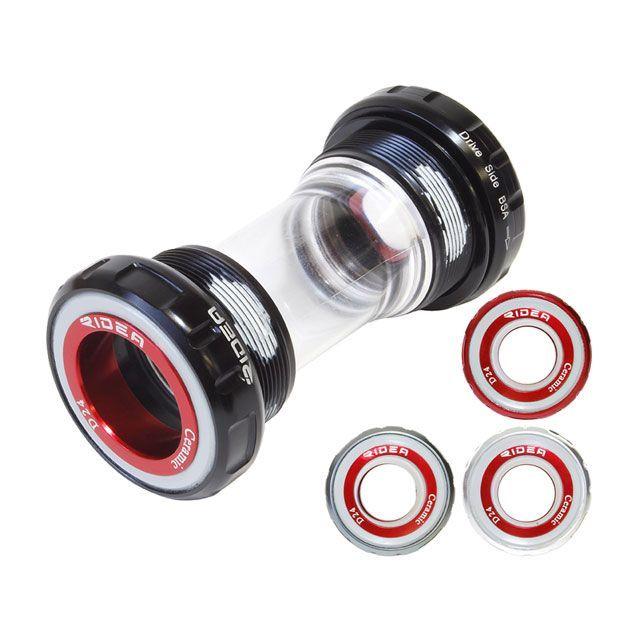 リデア（自転車） BB24-ES68 Bottom Bracket 68mm/BC1.37mm カラー チタン（内径φ34mm） RIDEA RIDEA リデア（自転車） BB24-ES68 Bottom Bracket 68mm/BC1.37mm