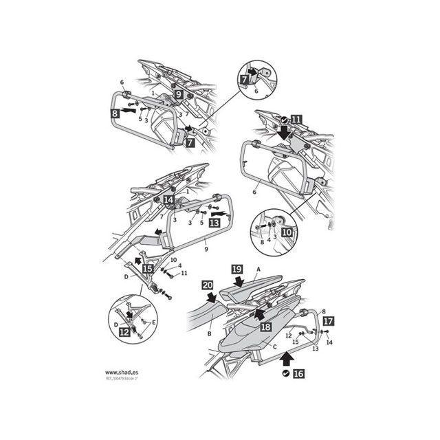 SHAD 【メーカー直送】シャッド CRF1100L AFRICA TWIN 4P