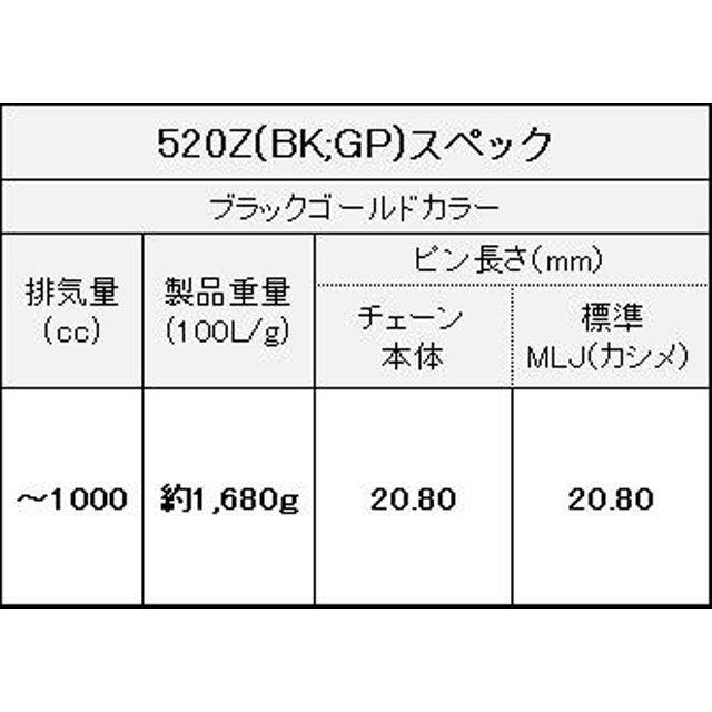EKチェーン 江沼チェーン 250〜1000cc QX2リングシール ThreeD 520Z/3D