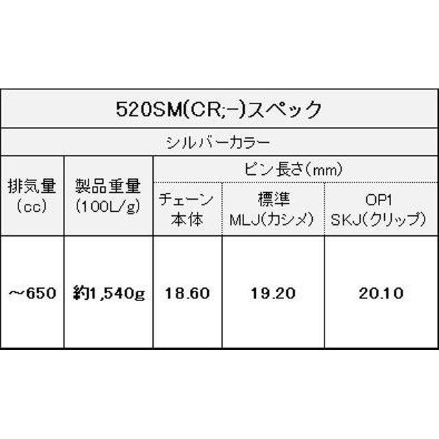 EKチェーン 江沼チェーン 250〜650cc SX2リングシール ThreeD 520SM/3D