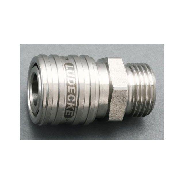 エスコ（ESCO） G 1/2” 雄ねじカップリング（ステンレス製/ワン