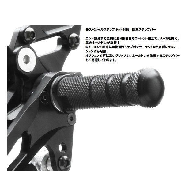 ストライカー ZX-6R スペシャルステップキット 6ポジション（ブラック