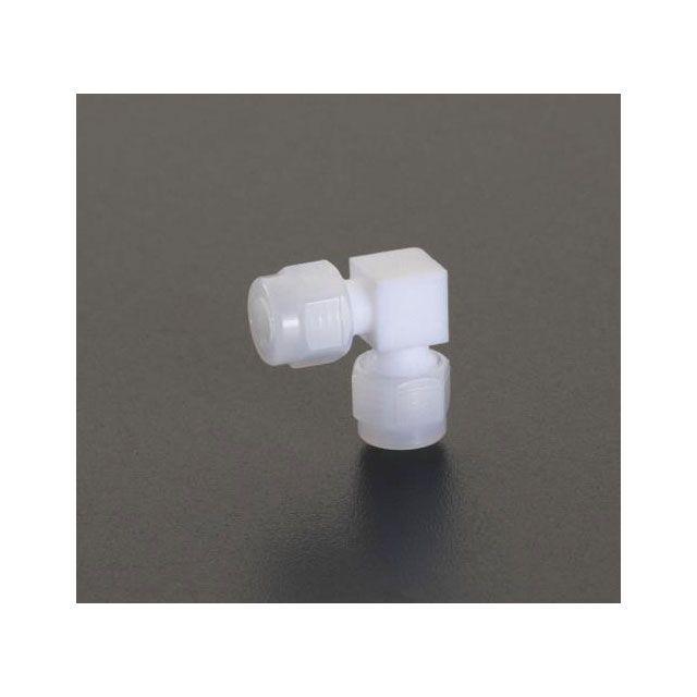 エスコ（ESCO） 4mm ユニオン（エルボ/フッ素樹脂製） : モトメガネ