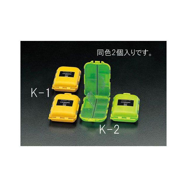 小物入れまとめ売り エスコ（ESCO） 95x65x27mm 小物ケース（緑/2個） : モトメガネYahoo