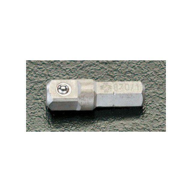 エスコ（ESCO） 1/4”sq- 1/4”Hex/25mm ソケットアダプター