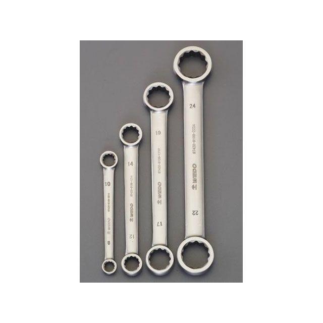 エスコ（ESCO） 4本組/8-24mm 両口メガネレンチ（ステンレス製