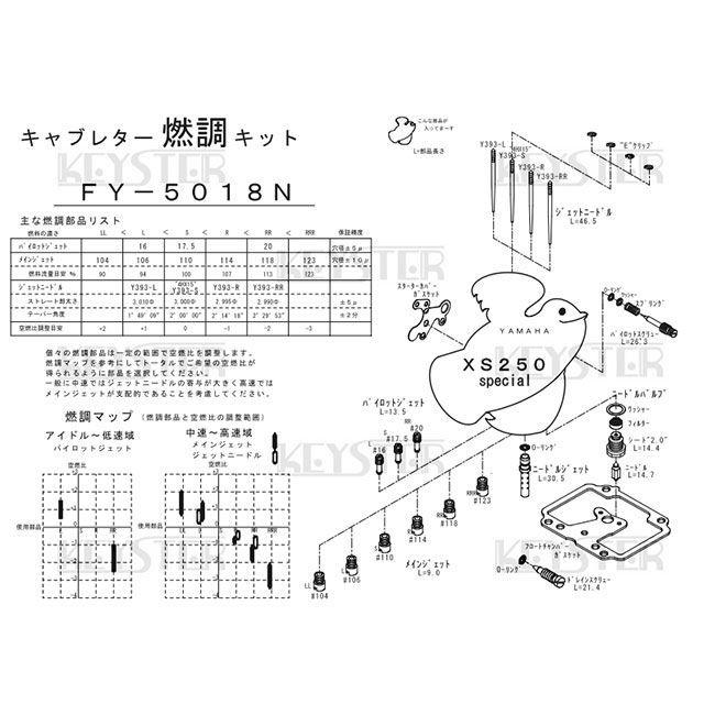 KEYSTER（キースター） XS250special YAMAHA XS250special用燃調キット