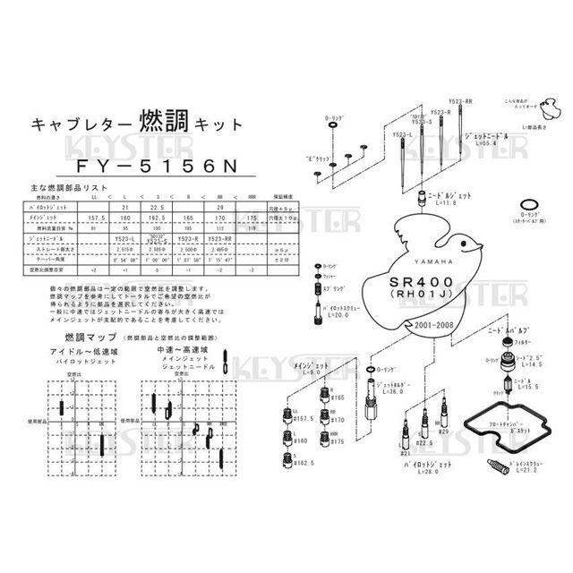 KEYSTER（キースター） SR400 YAMAHA SR400（RH01J） 2001-2008用燃調
