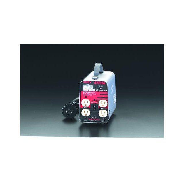 エスコ（ESCO） AC200V→AC100V/2.0KVA 降圧トランス : モトメガネ
