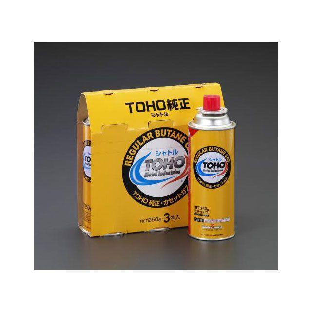 エスコ（ESCO） 250g LPガス・カセット（3本） : モトメガネYahoo!店