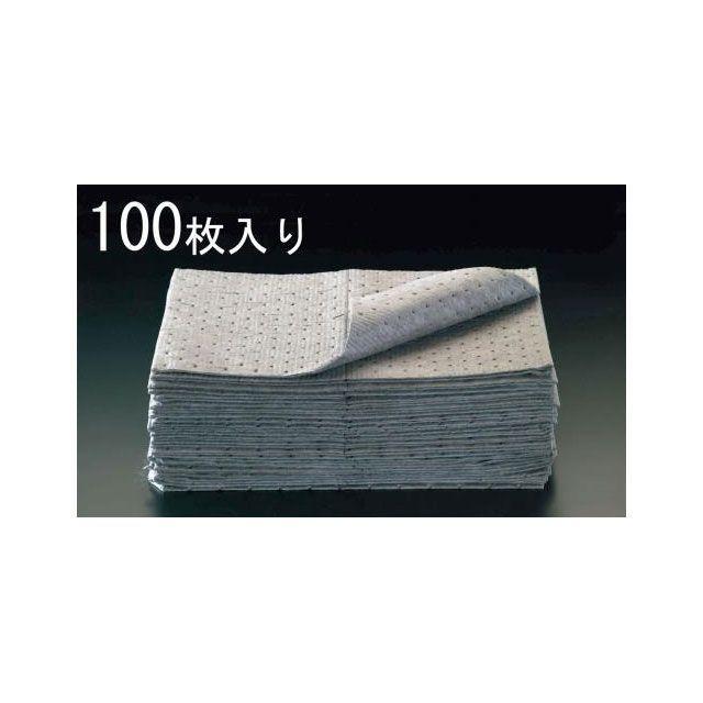 エスコ（ESCO） 410x510x3mm 吸収マット（油・液体用/100枚
