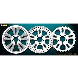 部品屋K\u0026W 汎用 VAIL/RENEGADE WHEELS 材質 クロームメッキ サイズ Pulleys K\u0026Wの画像