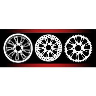 部品屋K\u0026W 汎用 MULTI-PICE ASPEN/RENEGADE WHEELS 材質 クロームメッキ サイズ Pulleys K\u0026Wの画像