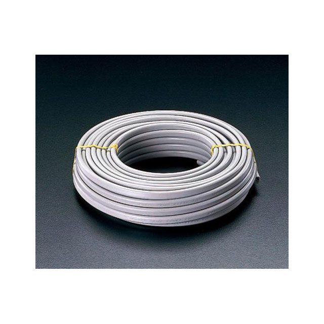 正規品/エスコ 1.6mmx2心/600V18A VAケーブル(50m/グレー 正規品/エスコ 1.6mmx2心/600V18A VAケーブル(50m/グレー